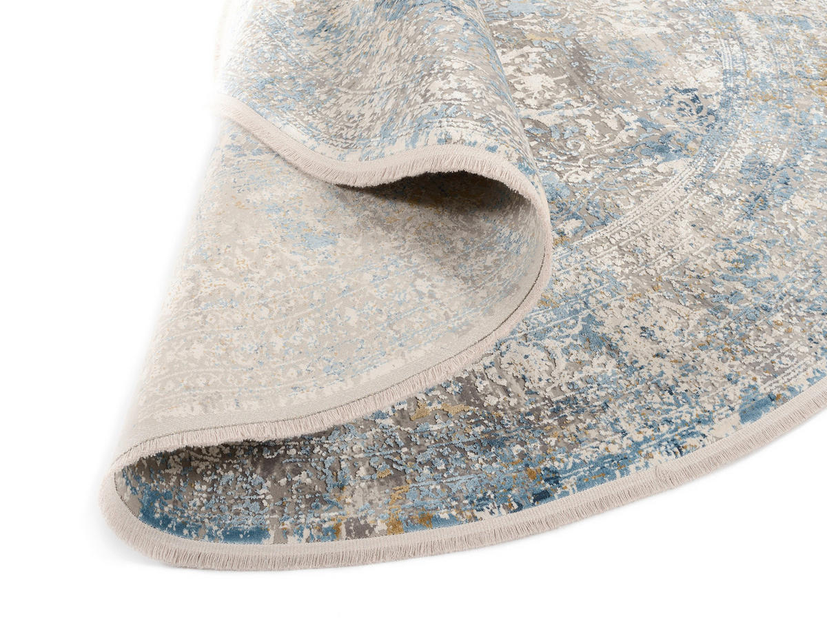WEBTEPPICH 160 cm Avignon Blau, Grau  - Blau/Grau, Design, Textil (160cm) - Dieter Knoll