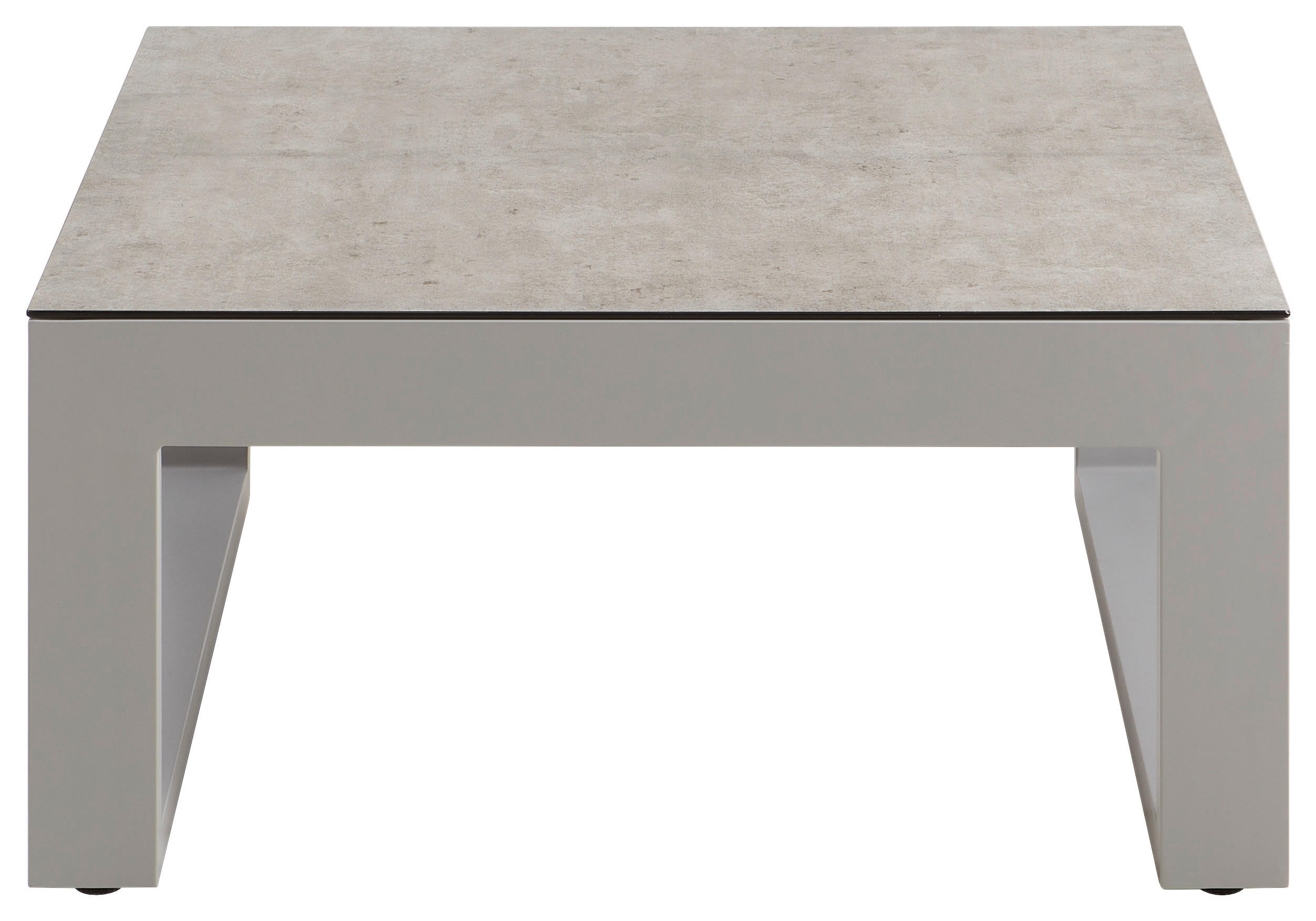 LOUNGETISCH 90/90/37 cm Metall, Glas  - Hellgrau, Design, Glas/Metall (90/90/37cm) - Amatio