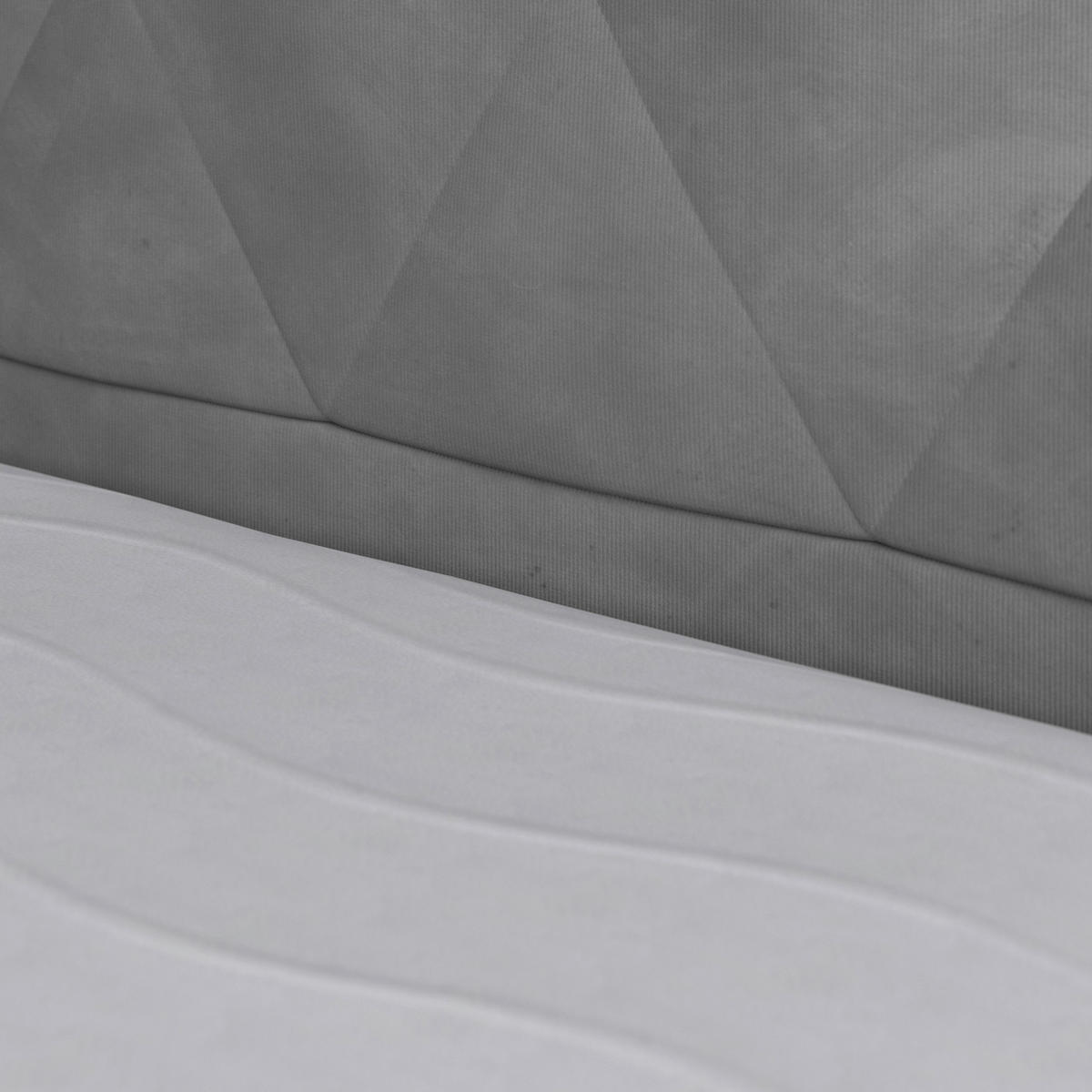 BOXSPRINGBETT 180/200 cm  in Hellgrau  - Hellgrau/Schwarz, Modern, Karton/Holzwerkstoff (180/200cm) - MID.YOU