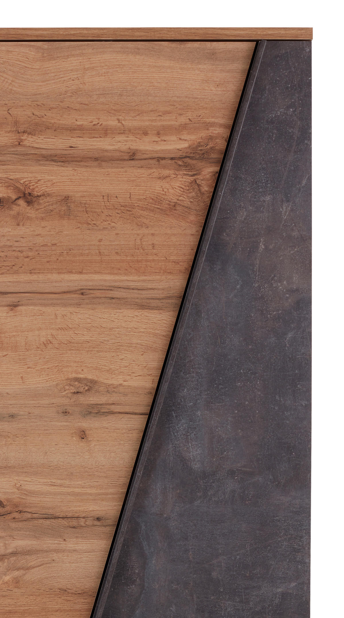 SCHUHSCHRANK Eichefarben, Dunkelgrau  - Eichefarben/Dunkelgrau, MODERN, Holzwerkstoff/Kunststoff (70/196/35cm) - MID.YOU