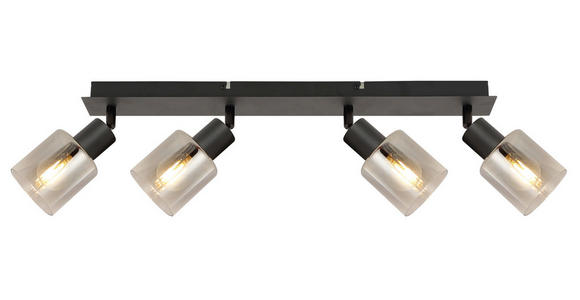 STRAHLER 55/8/18 cm   - Schwarz, Basics, Glas/Metall (55/8/18cm) - Novel