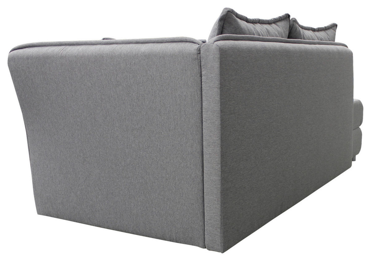 LIEGE Flachgewebe Grau  - Silberfarben/Grau, Design, Kunststoff/Textil (224/84/99/107cm) - MID.YOU