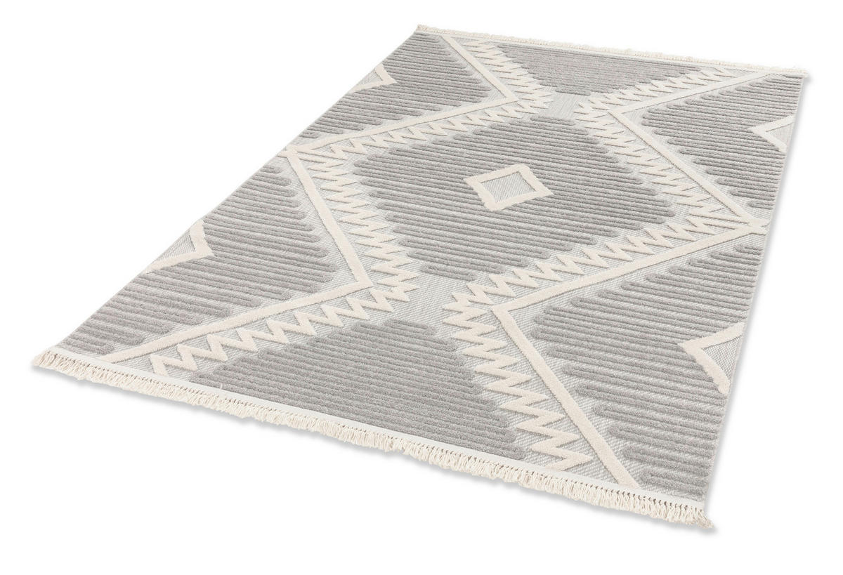 WEBTEPPICH 160/230 cm Summer Grau  - Grau, Basics, Kunststoff/Textil (160/230cm) - Schöner Wohnen