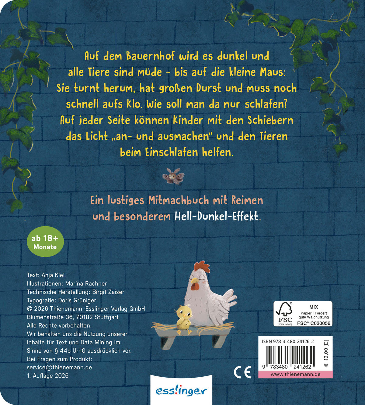 KINDERBUCH Im Stall brennt Licht, wer schläft noch nicht?  - Multicolor, Basics, Papier (19,6/17,7/1,8cm)