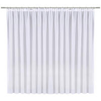 FERTIGSTORE  halbtransparent   450/145 cm  - Weiß/Grau, Basics, Textil (450/145cm) - Esposa