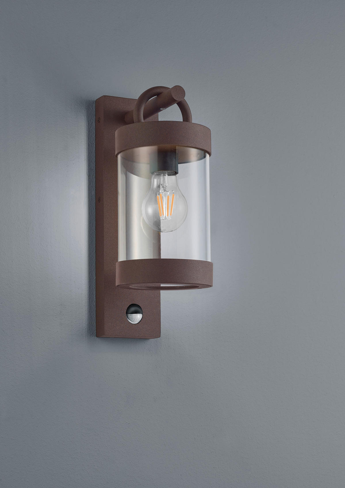 AUßENWANDLEUCHTE 12,5/33/18,6 cm   - Rostfarben, Basics, Metall (12,5/33/18,6cm) - Trio Leuchten