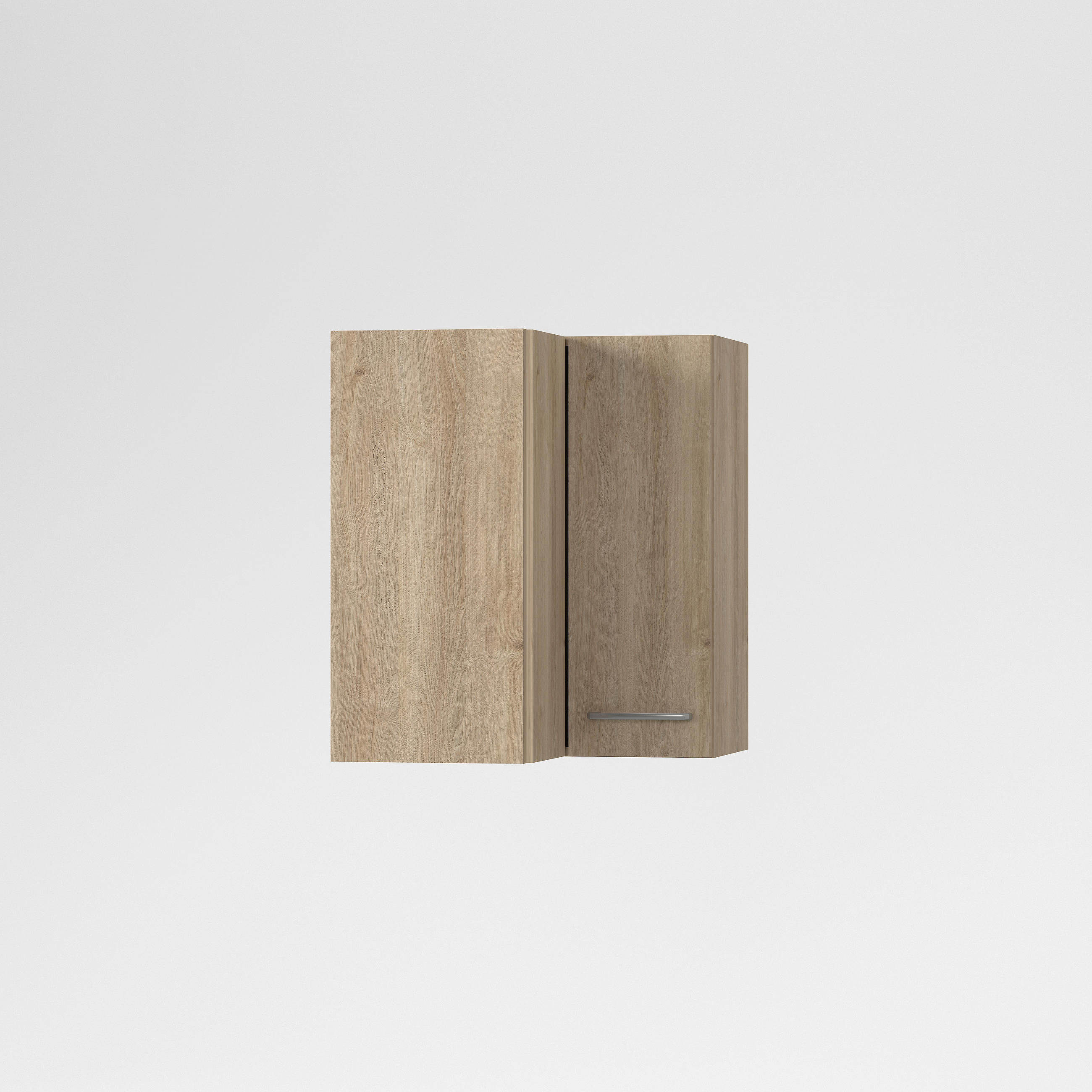 SAROK FALISZEKRÉNY - tölgyfa színű, Basics, fa/fém (60x60/72/33cm) - Carryhome