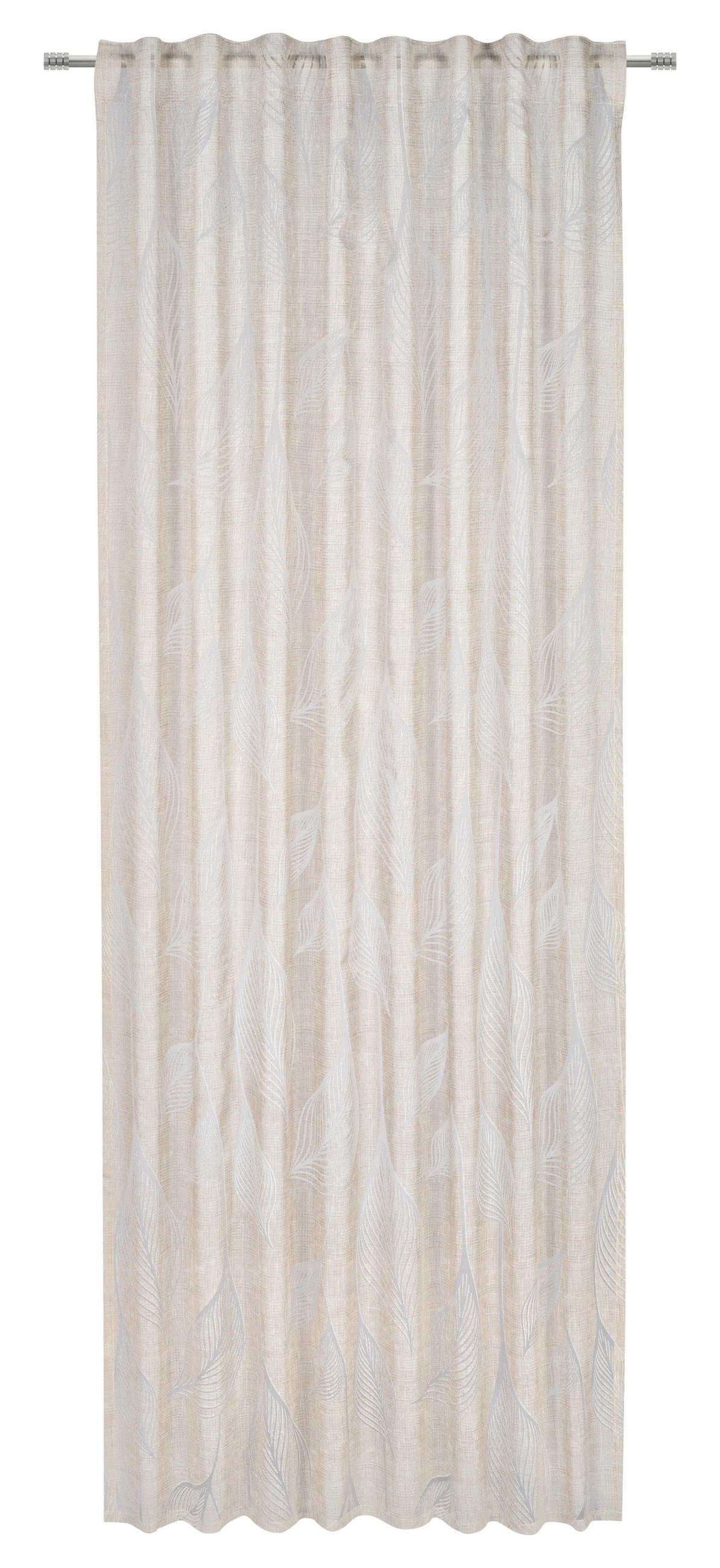 FERTIGVORHANG transparent  - Hellgrau, Trend, Textil (135/245cm) - Esposa