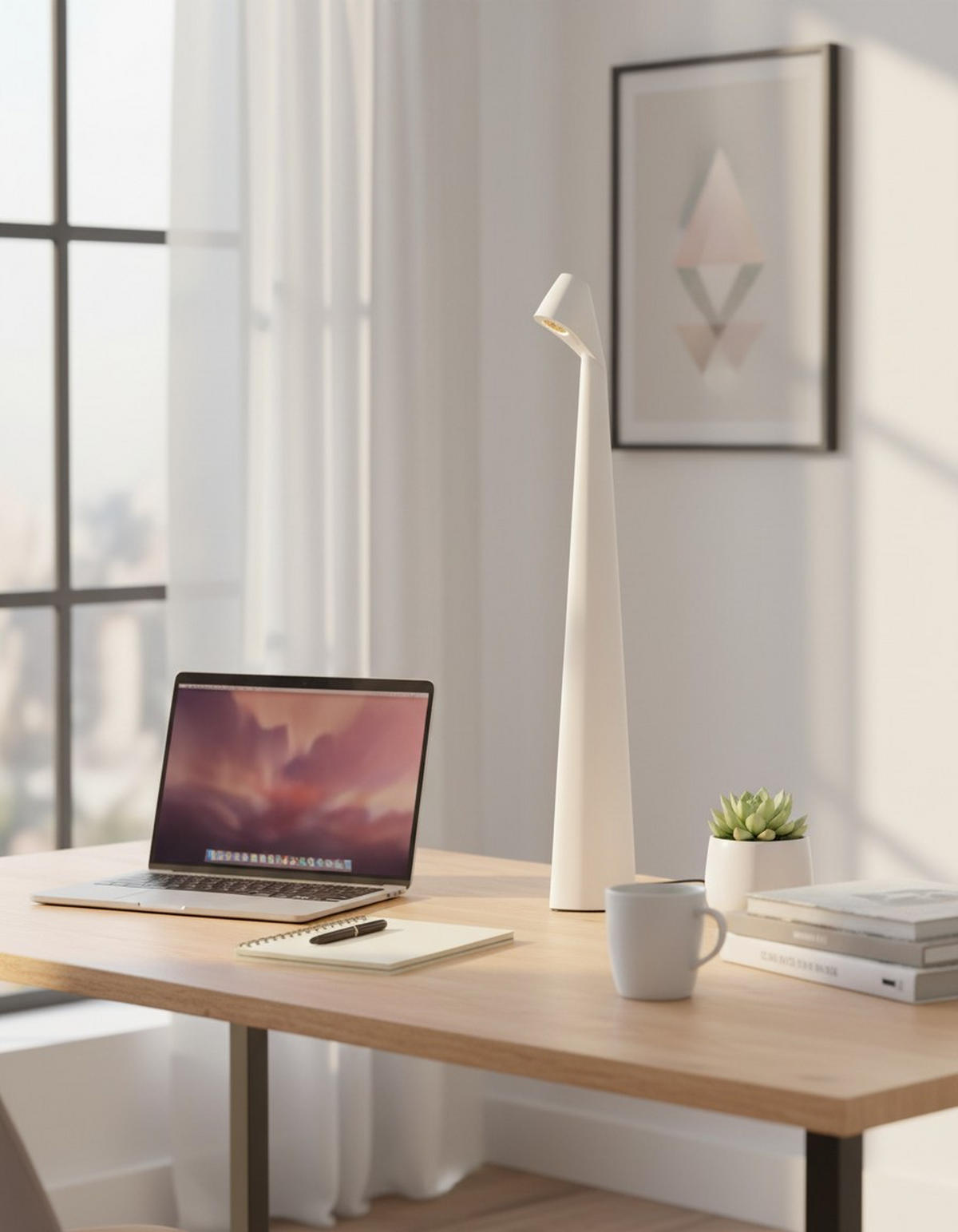 TISCHLEUCHTE - Weiß, Trend, Metall (5/40cm) - Novel