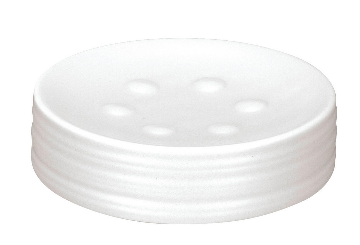 SEIFENSCHALE - Weiß, Design, Keramik (11,6/2,5cm) - Kleine Wolke