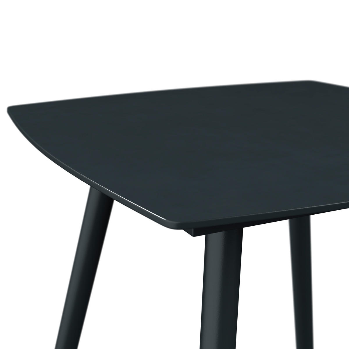 BALKONSET  3-teilig  - Schwarz/Braun, MODERN, Glas/Kunststoff (178/72.3/77.5cm) - Ambia Garden