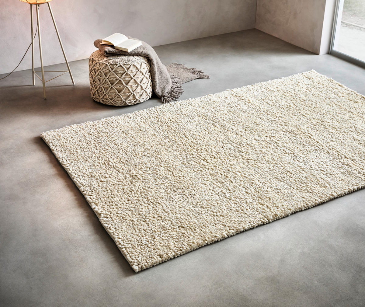 HANDWEBTEPPICH 160/230 cm Beige  - Beige, Basics, Textil (160/230cm) - Linea Natura