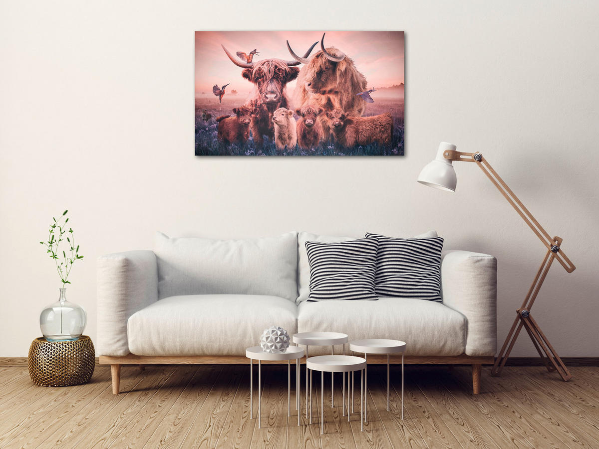 BILD Tiere  - Beige, Basics, Metall (118/70/10cm)
