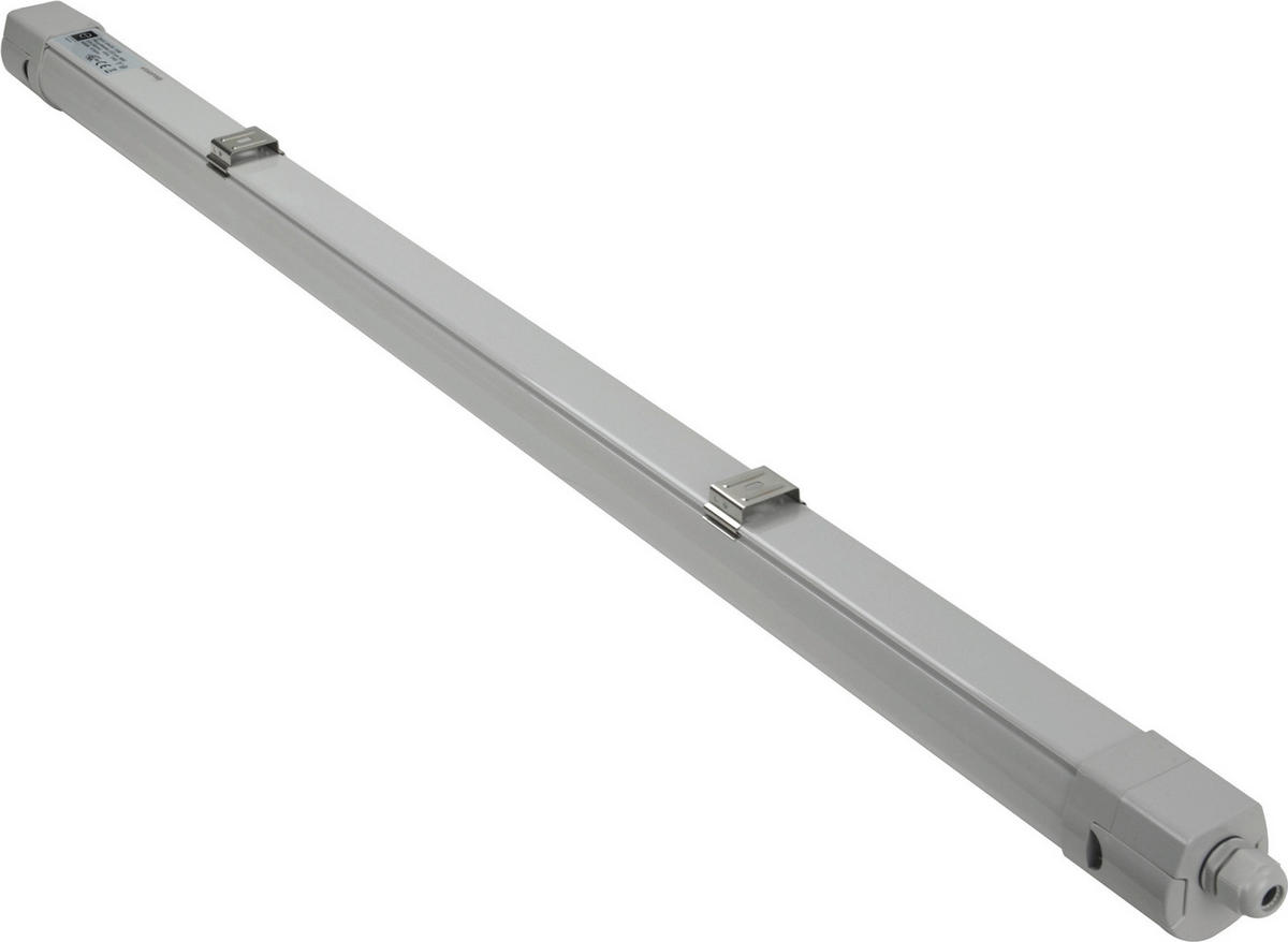 LED-DECKENLEUCHTE pro 113/6/6 cm   - Hellgrau, Basics, Kunststoff (113/6/6cm)
