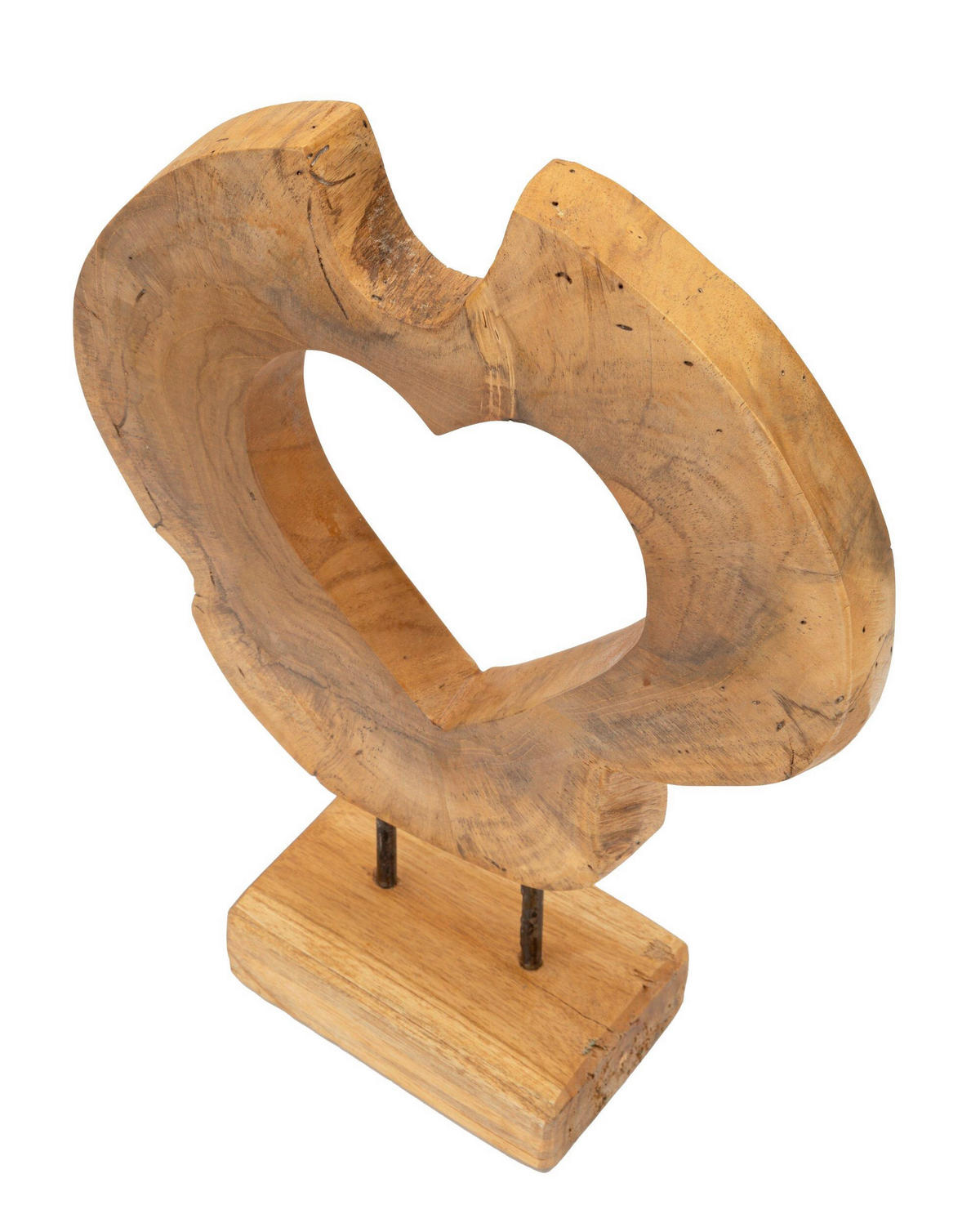 SKULPTUR - Braun, Basics, Holz (28/38/10cm)