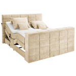 BOXSPRINGBETT 180/200 cm  in Sandfarben  - Sandfarben, KONVENTIONELL, Textil (180/200cm) - Carryhome
