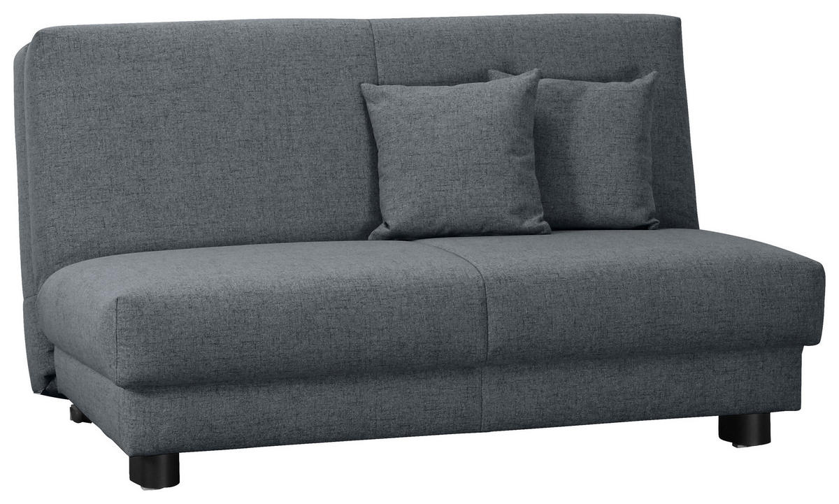 SCHLAFSOFA Flachgewebe Blau  - Blau/Schwarz, Design, Textil/Metall (145/85/100cm) - Carryhome