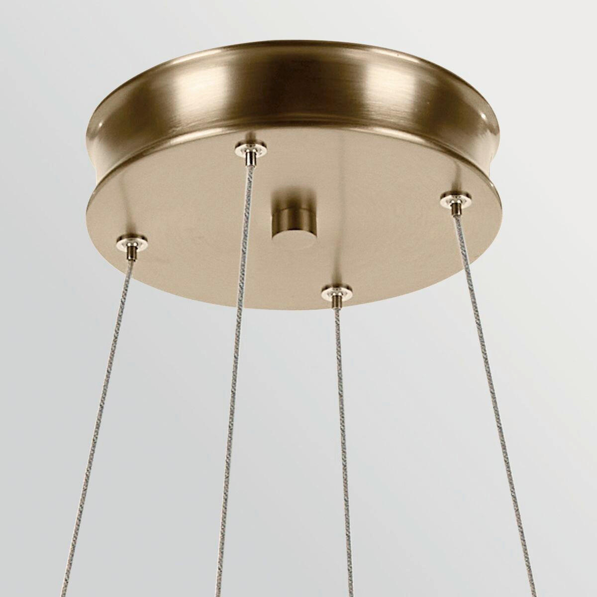 LED-HÄNGELEUCHTE Kichler 95/74,8 cm  - Champagner, Design, Metall (95/74,8cm) - Elstead Lighting