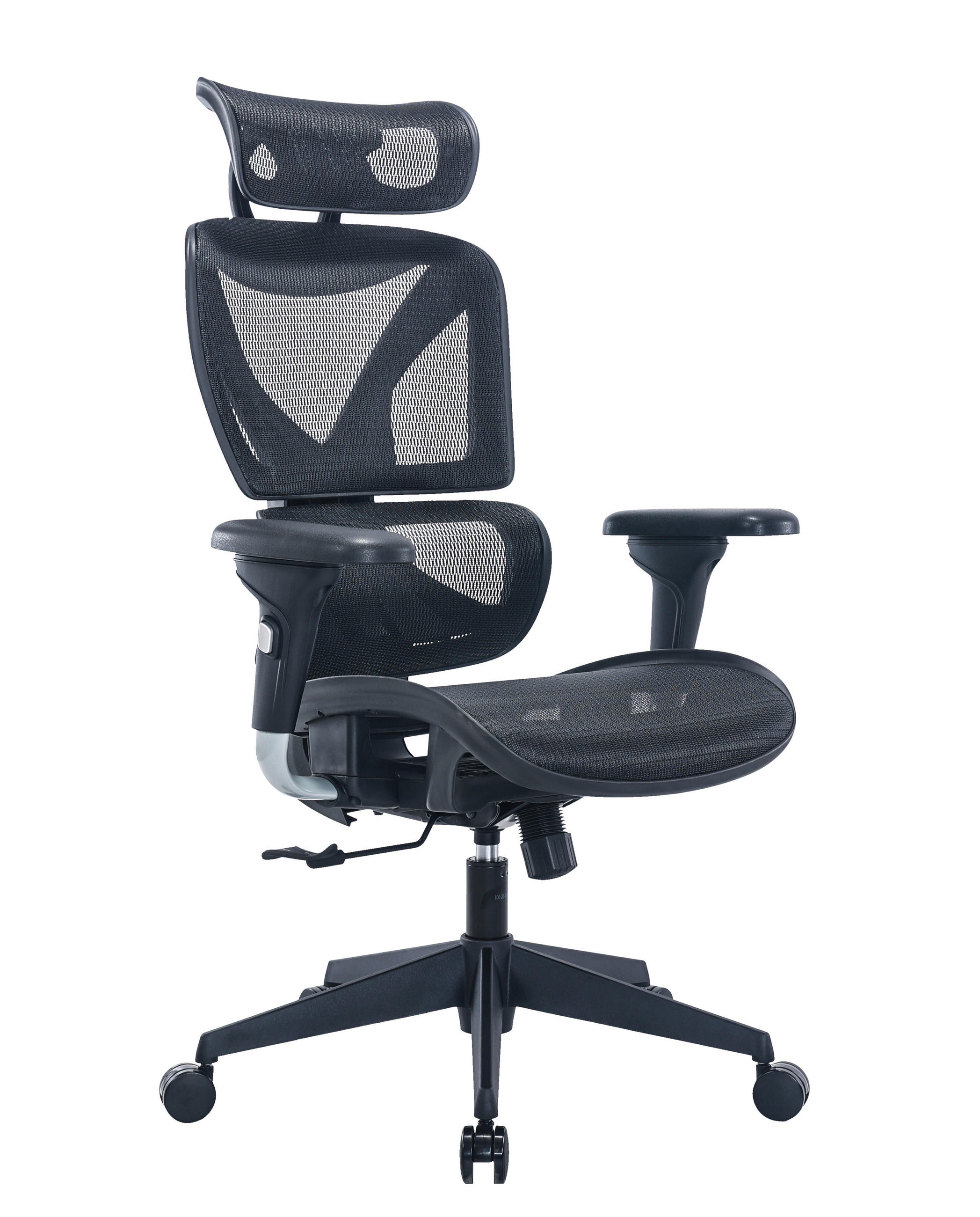 Novel OTOČNÁ STOLIČKA, sieťovina, čierna, strieborná