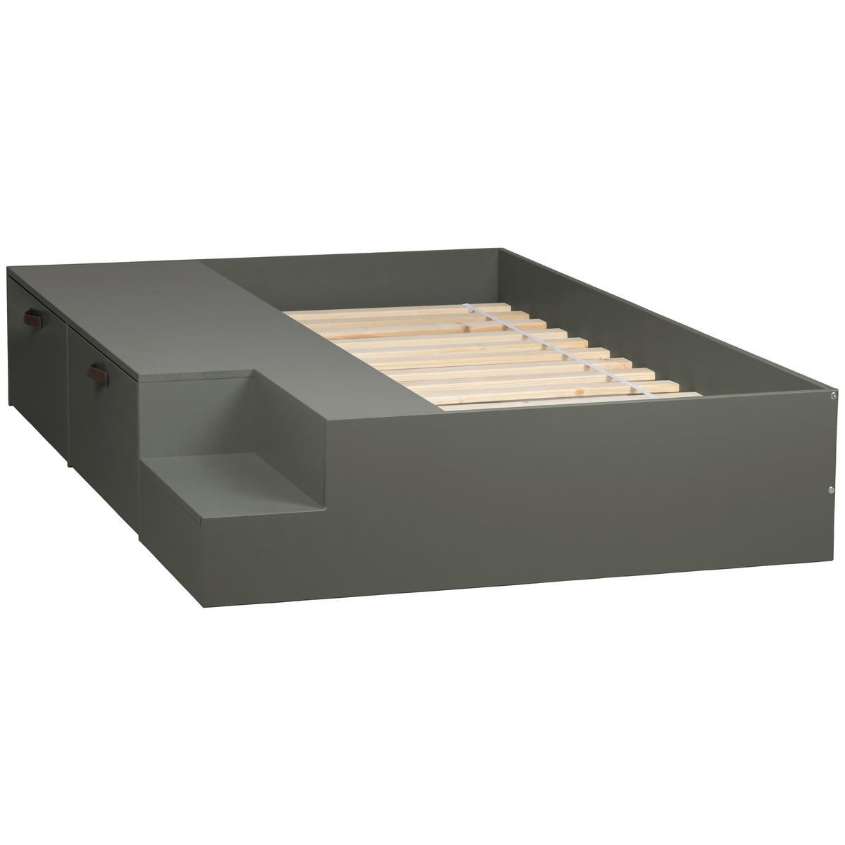 BETT 80/200 cm  in Dunkelgrün  - Dunkelgrün, Design, Holz (80/200cm) - Livetastic