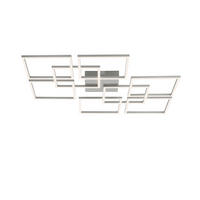 LED-DECKENLEUCHTE 79,7/76,7/6,8 cm    - Silberfarben, Design, Kunststoff/Metall (79,7/76,7/6,8cm)