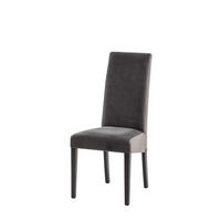 STOLICA  tamno siva  drvo, tekstil      - tamno siva/wenge boje, Konvencionalno, drvo/tekstil (46/101/62cm)