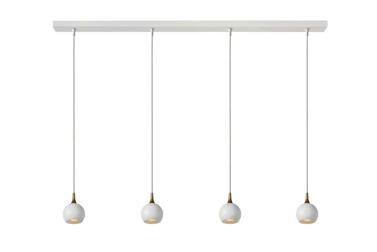 LED-HÄNGELEUCHTE Favori 100/10/100 cm   - Weiß, Design, Metall (100/10/100cm) - Lucide