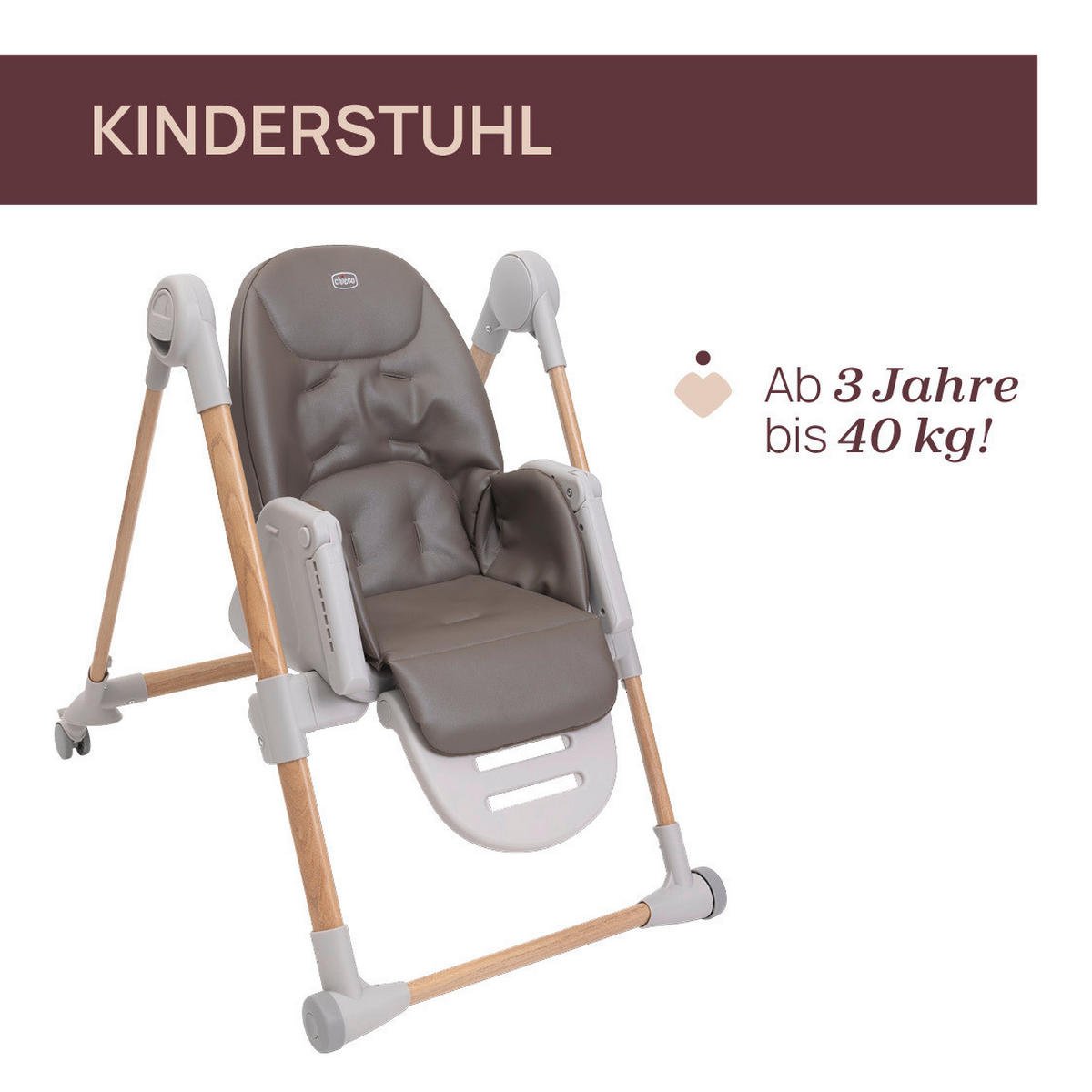 HOCHSTUHL Polly Armonia Grauweiß, Beige, Naturfarben Scandinavian  - Beige/Grauweiß, Basics, Kunststoff (57/79-104/90cm) - Chicco