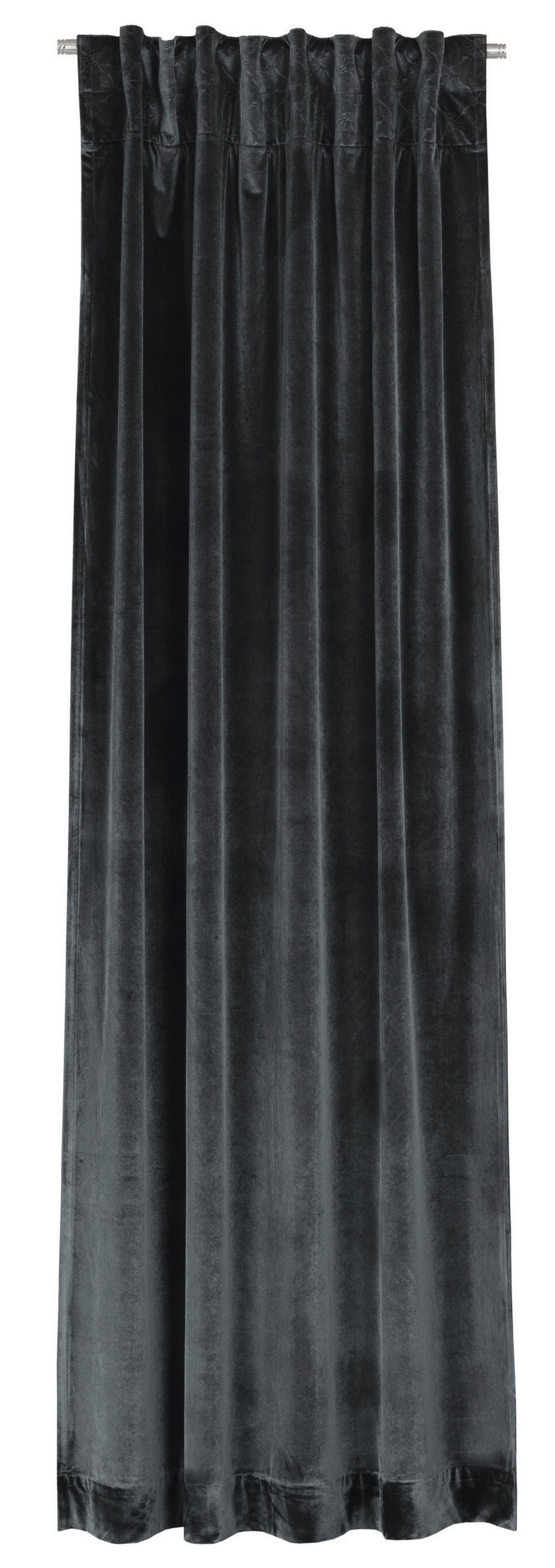 VORHANGSCHAL blickdicht  - Anthrazit, Design, Textil (130/250cm) - Joop!