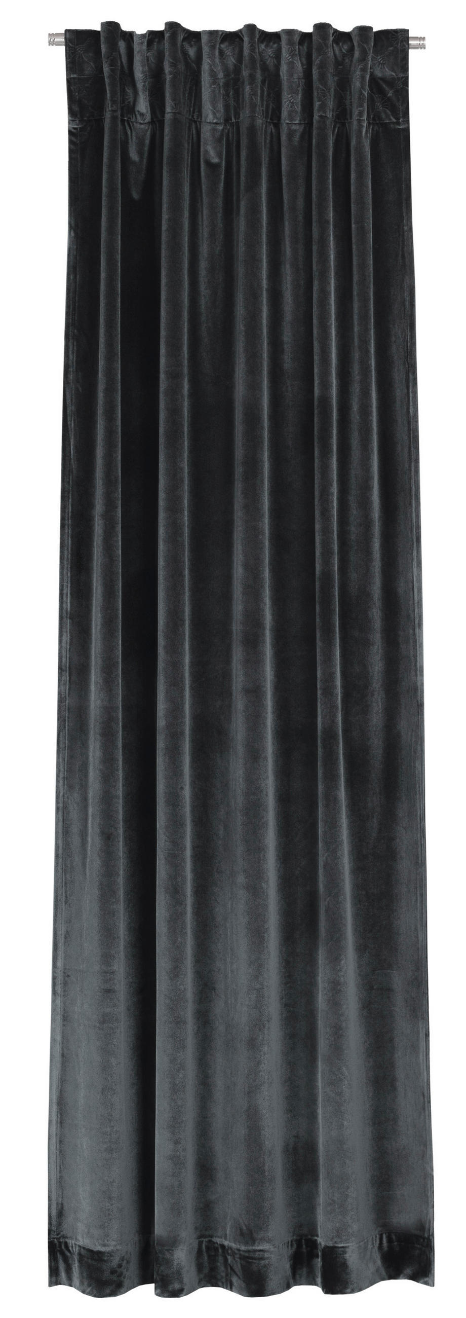 VORHANGSCHAL blickdicht  - Anthrazit, Design, Textil (130/250cm) - Joop!