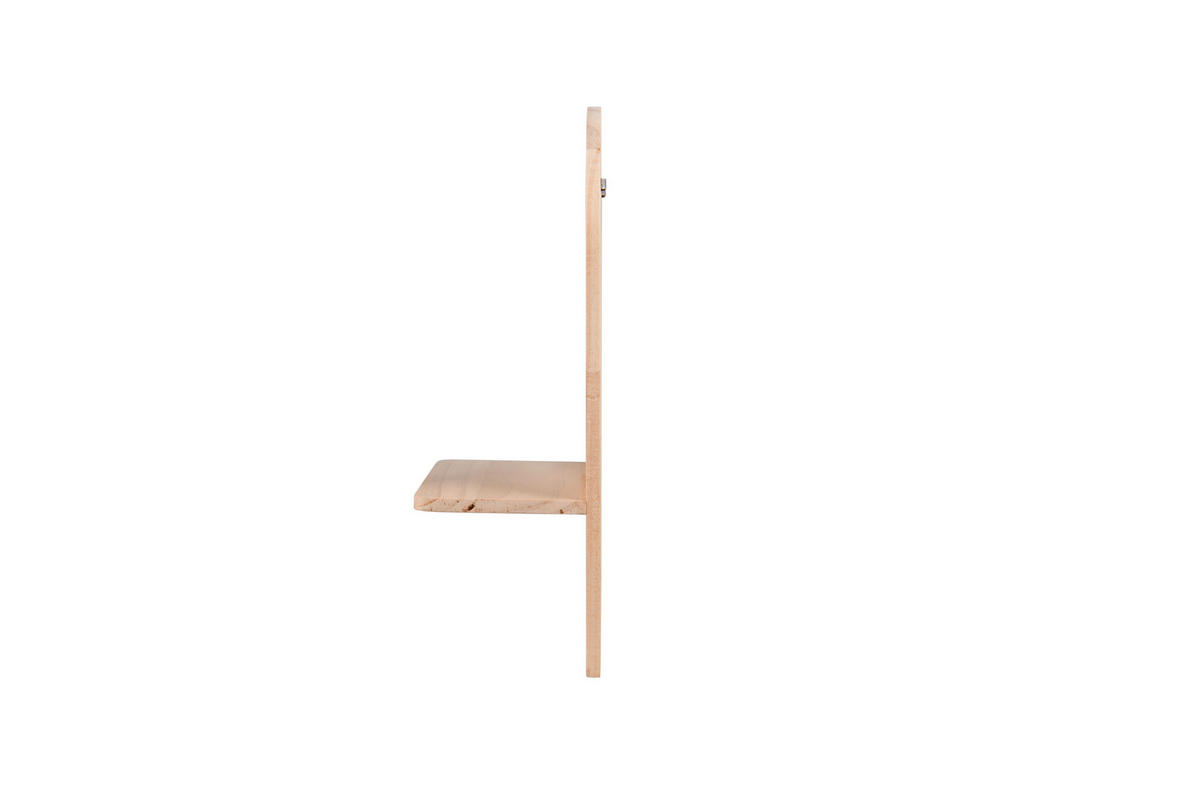 WANDREGALSET  - Naturfarben, Basics, Holz (17,8/35/11,5cm) - Milino