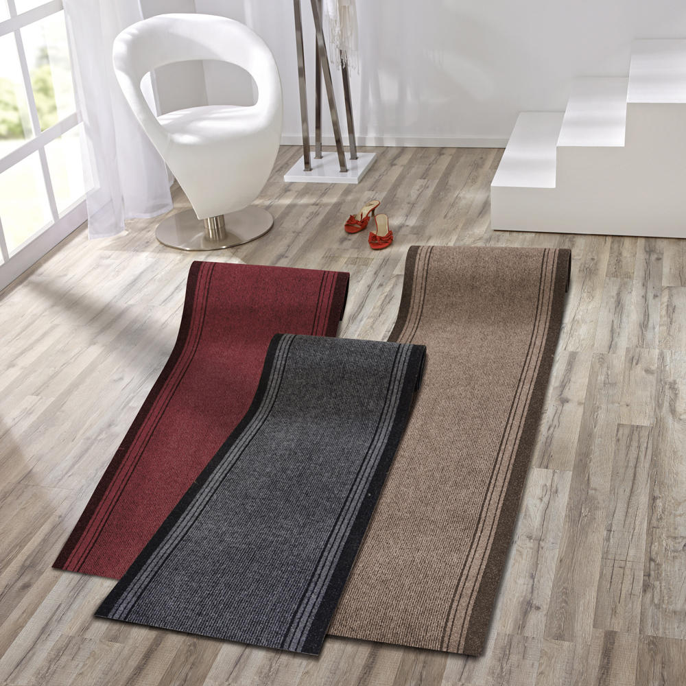 LÄUFER 67  cm Sydney  - Grau, KONVENTIONELL, Textil (67 cm) - Esposa