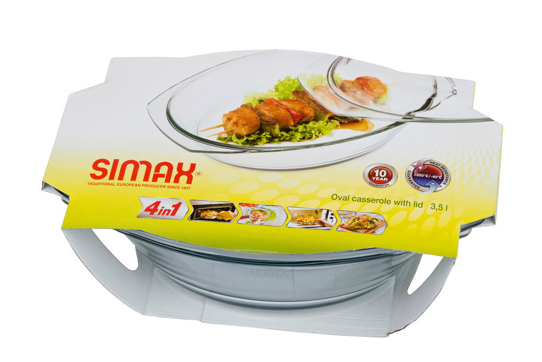 PEKAČ  Simax     33,4/20,1/11,1 cm - prosojno, Basics, steklo (33,4/20,1/11,1cm)