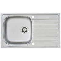 SPÜLE 1720DALLAS86X50  - Edelstahlfarben, Trend, Metall (86/17,5/50cm) - Respekta