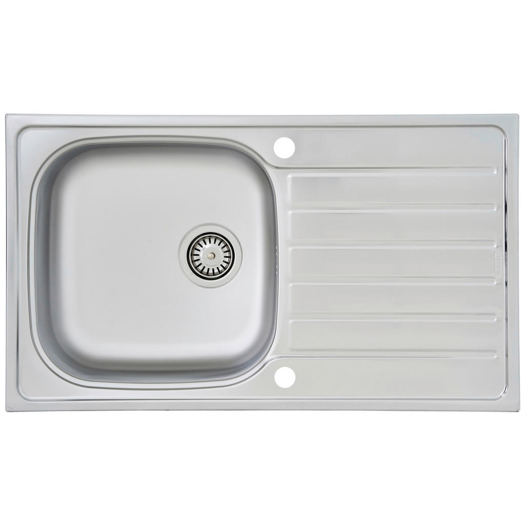 Spüle Respekta Edelstahl Bxt: 86x50 cm