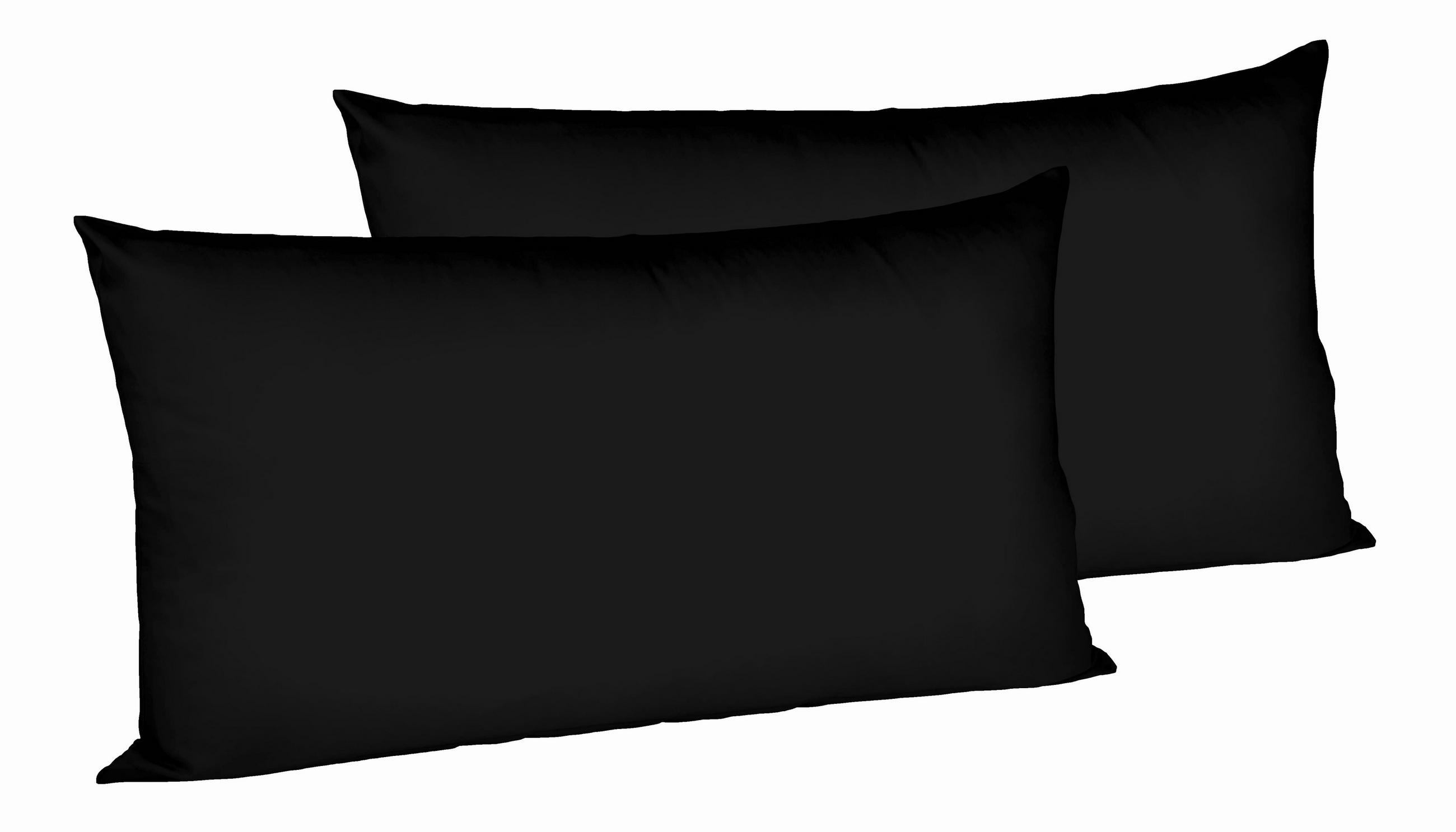 KOPFKISSENBEZUG 40/40 cm - Schwarz, Basics, Textil (40/40cm) - Fleuresse