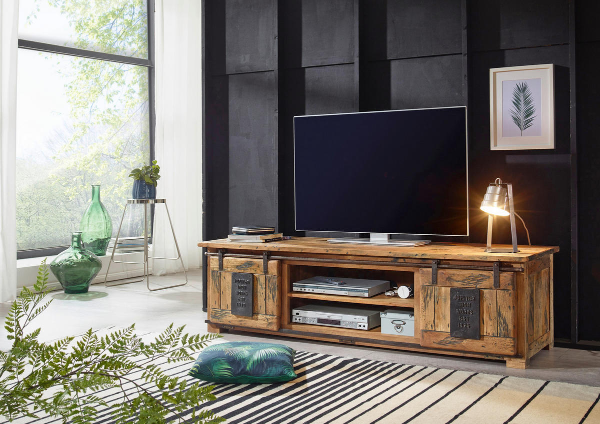 TV-ELEMENT naravne barve  - naravne barve, Konvencionalno, kovina/les (180/50/55cm) - Livetastic