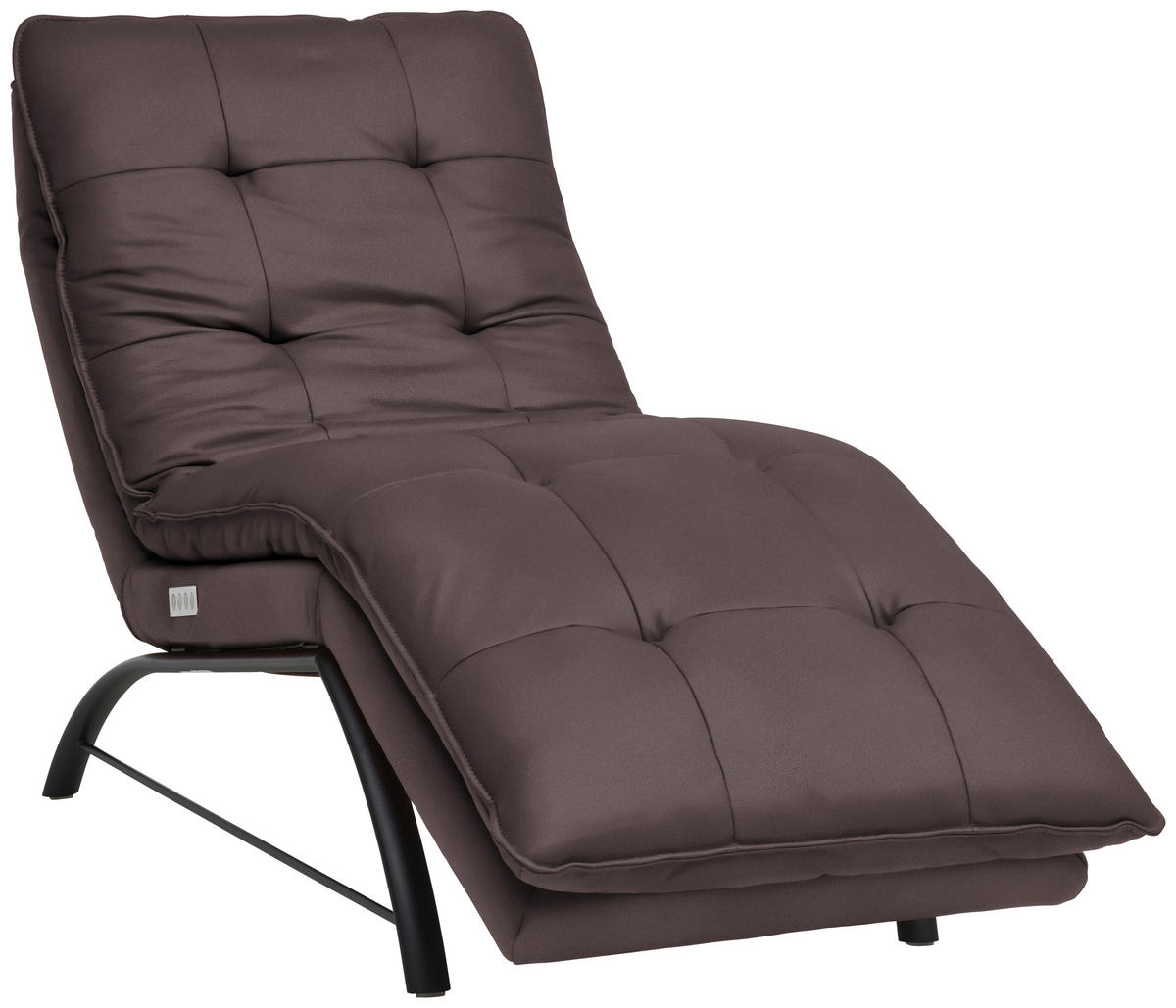 LIEGE in Echtleder Dunkelbraun  - Dunkelbraun/Schwarz, Design, Leder/Metall (75/110/190cm) - Chilliano
