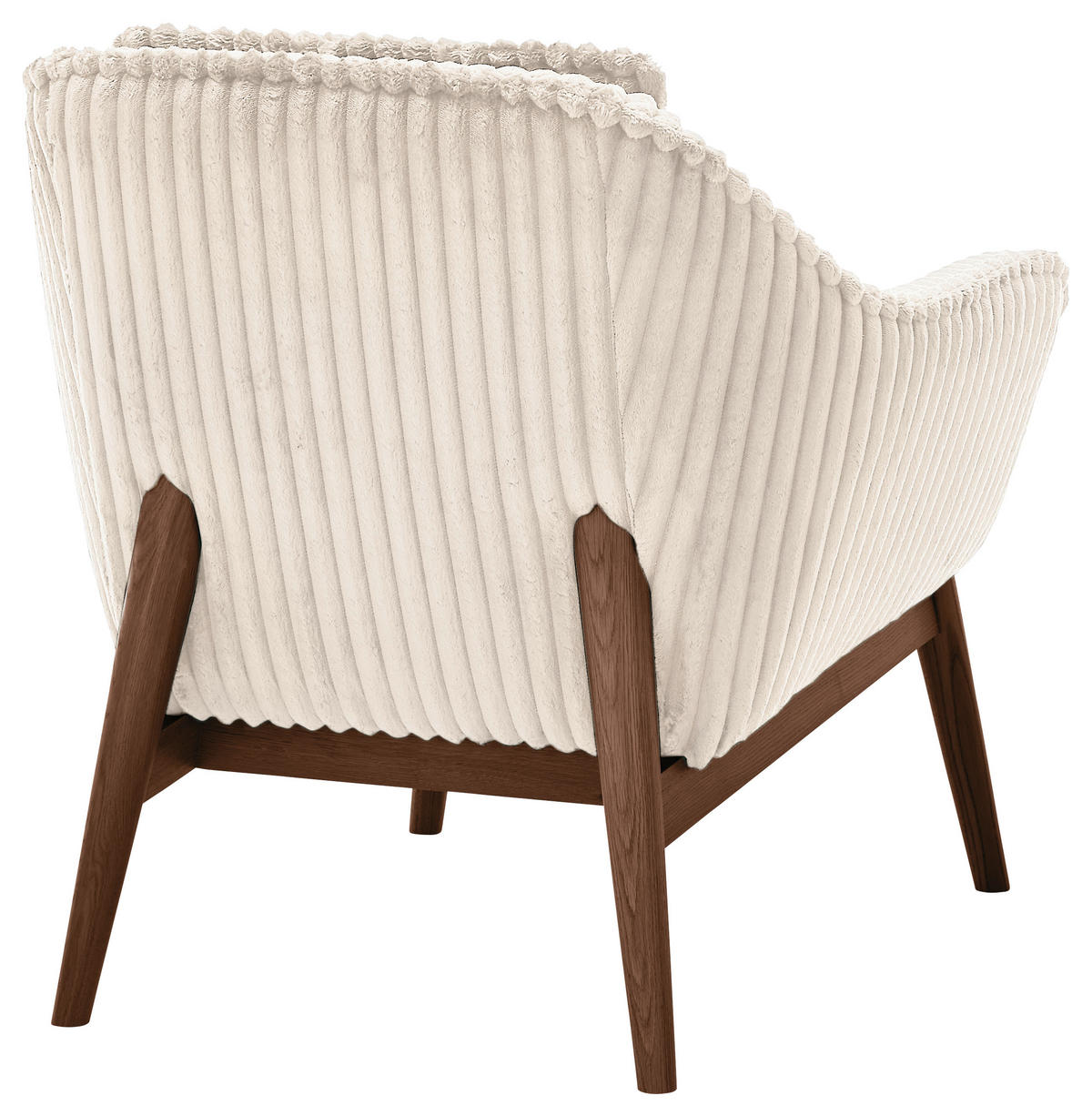 SESSEL in Cord Naturfarben  - Dunkelbraun/Naturfarben, KONVENTIONELL, Holz/Textil (77/90/85cm) - SetOne by Musterring
