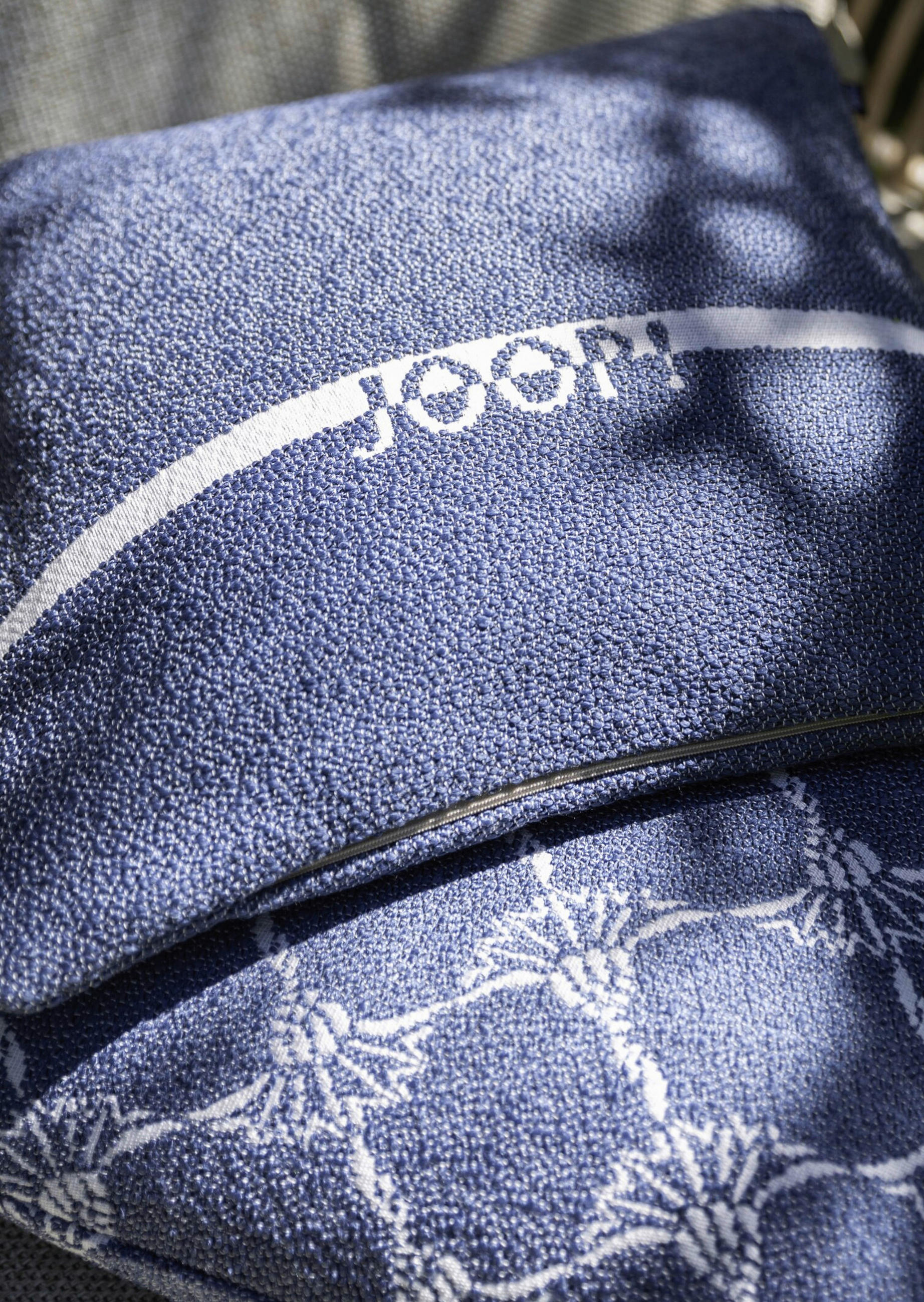 OUTDOOR-KISSEN  - Blau, Design, Textil (50/50cm) - Joop!