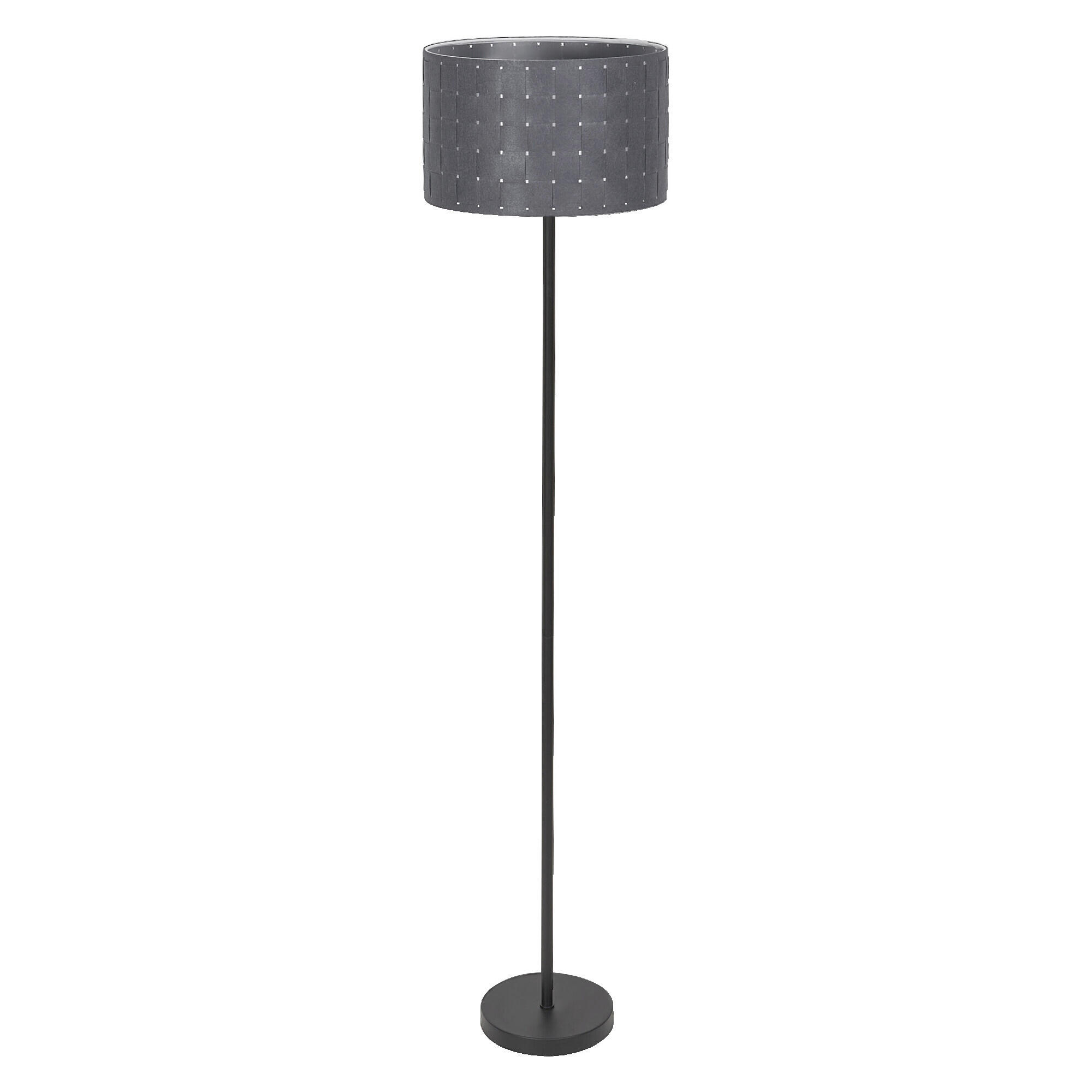 STEHLEUCHTE Modern 35/156 cm    - Dunkelgrau, Basics, Naturmaterialien/Metall (35/156cm) - Osram