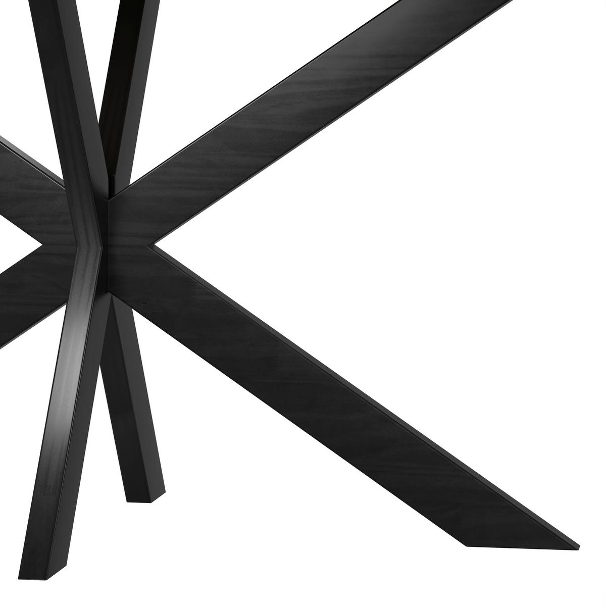 ESSTISCH in Holz, Metall  - Beigebraun/Schwarz, KONVENTIONELL, Holz/Metall (200/77/100cm) - MID.YOU