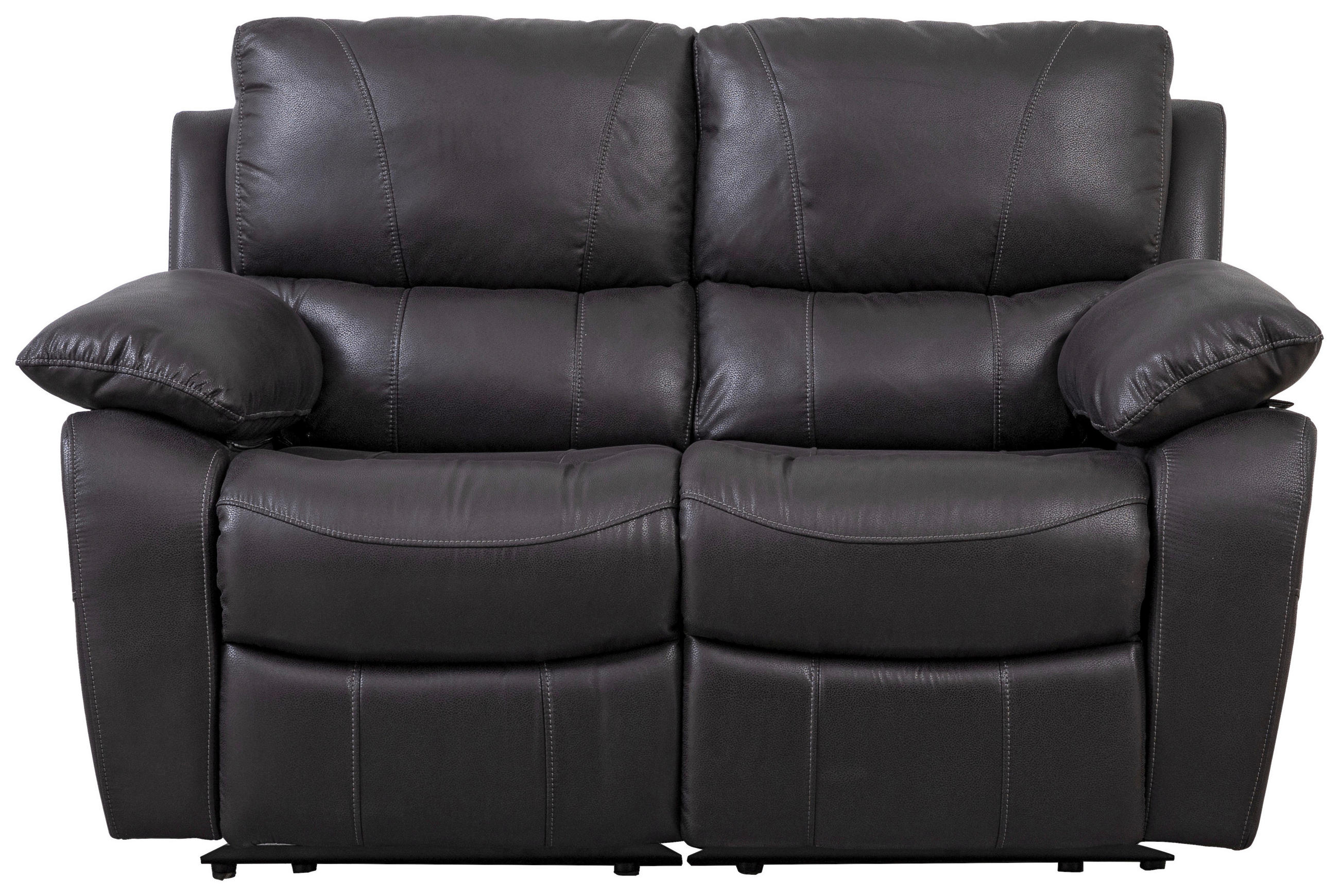 2-SITS SOFFA i trä, plast, textil svart  - svart, Klassisk, trä/textil (152/100/99cm) - Chilliano