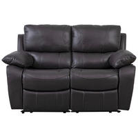 2-SITS SOFFA i trä, plast, textil svart  - svart, Klassisk, trä/textil (152/100/99cm) - Chilliano