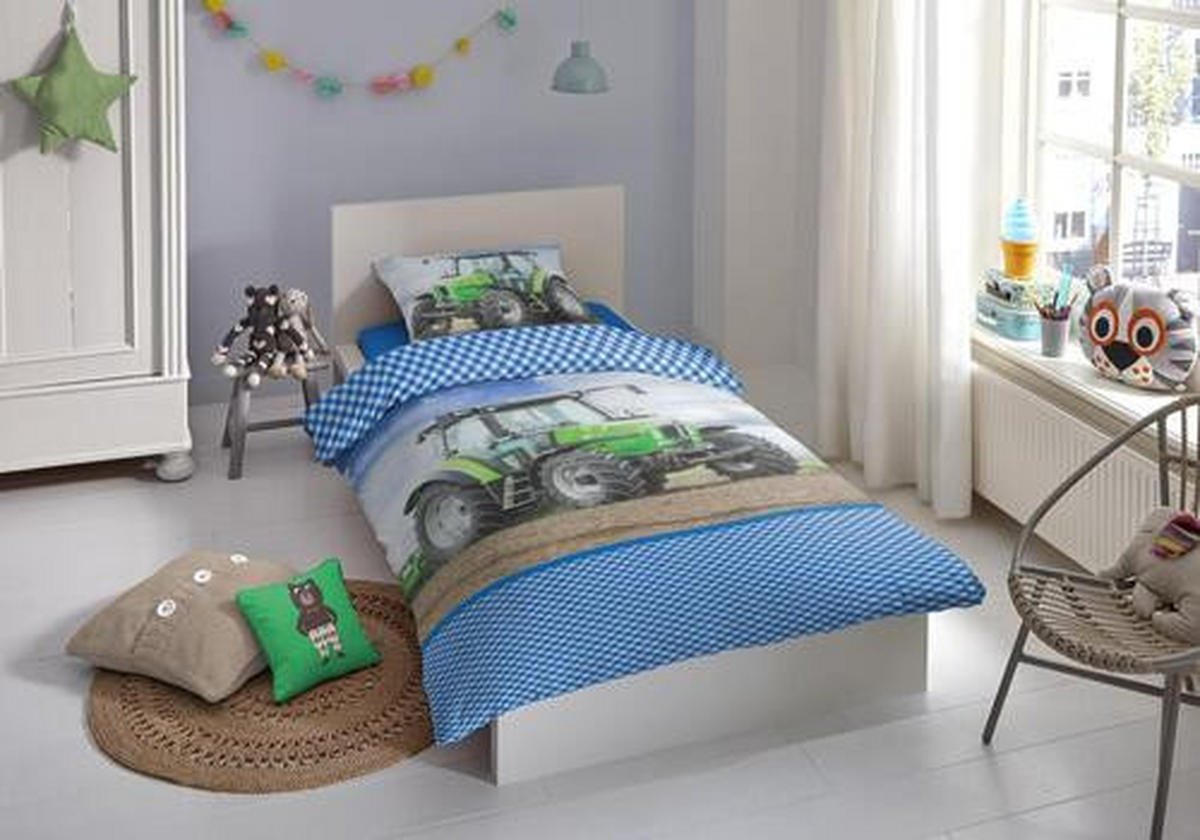 KINDERBETTWÄSCHE Renforcé 135/200 cm  - Petrol, Textil (135/200cm)