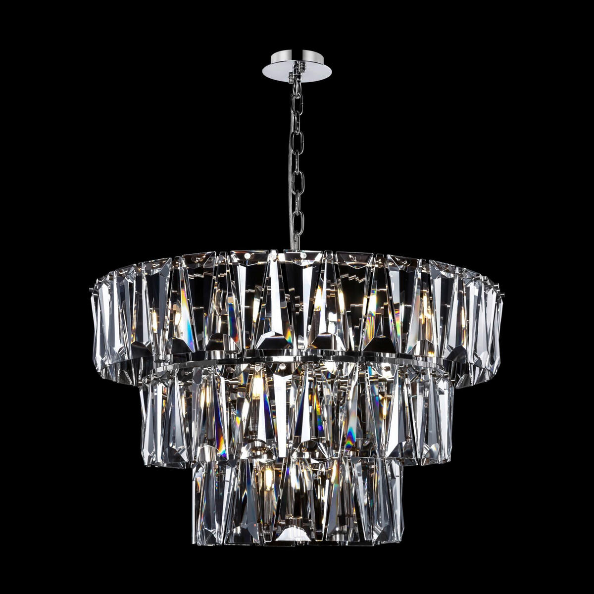 PENDELLEUCHTE 77/50/77 cm    - Chromfarben, Trend, Metall (77/50/77cm) - MAYTONI