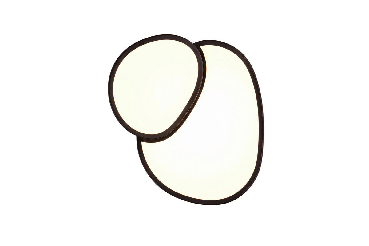 STROPNÉ LED SVIETIDLO, 43,5/11,5/36 cm - čierna, Design, kov (43,5/11,5/36cm) - Trio Leuchten