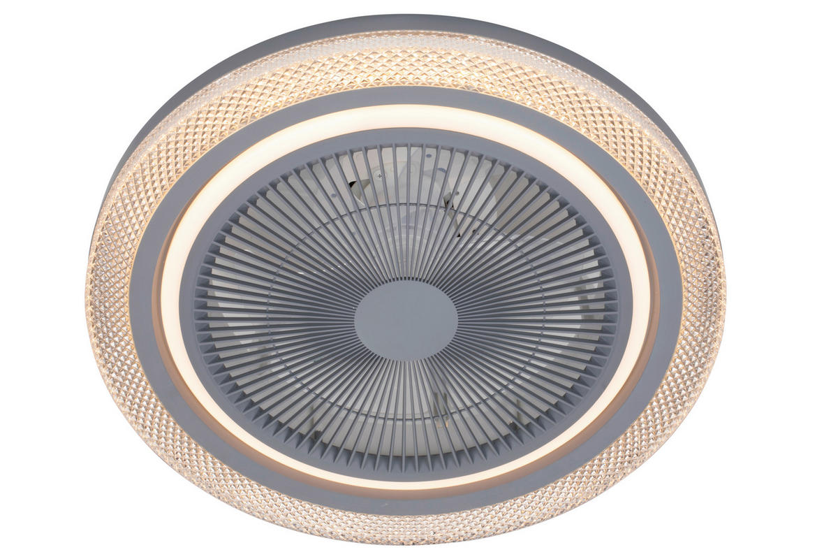 PLAFONSKI VENTILATOR   - siva/bela, Lajfstajl, metal/plastika (50/20cm) - Mican