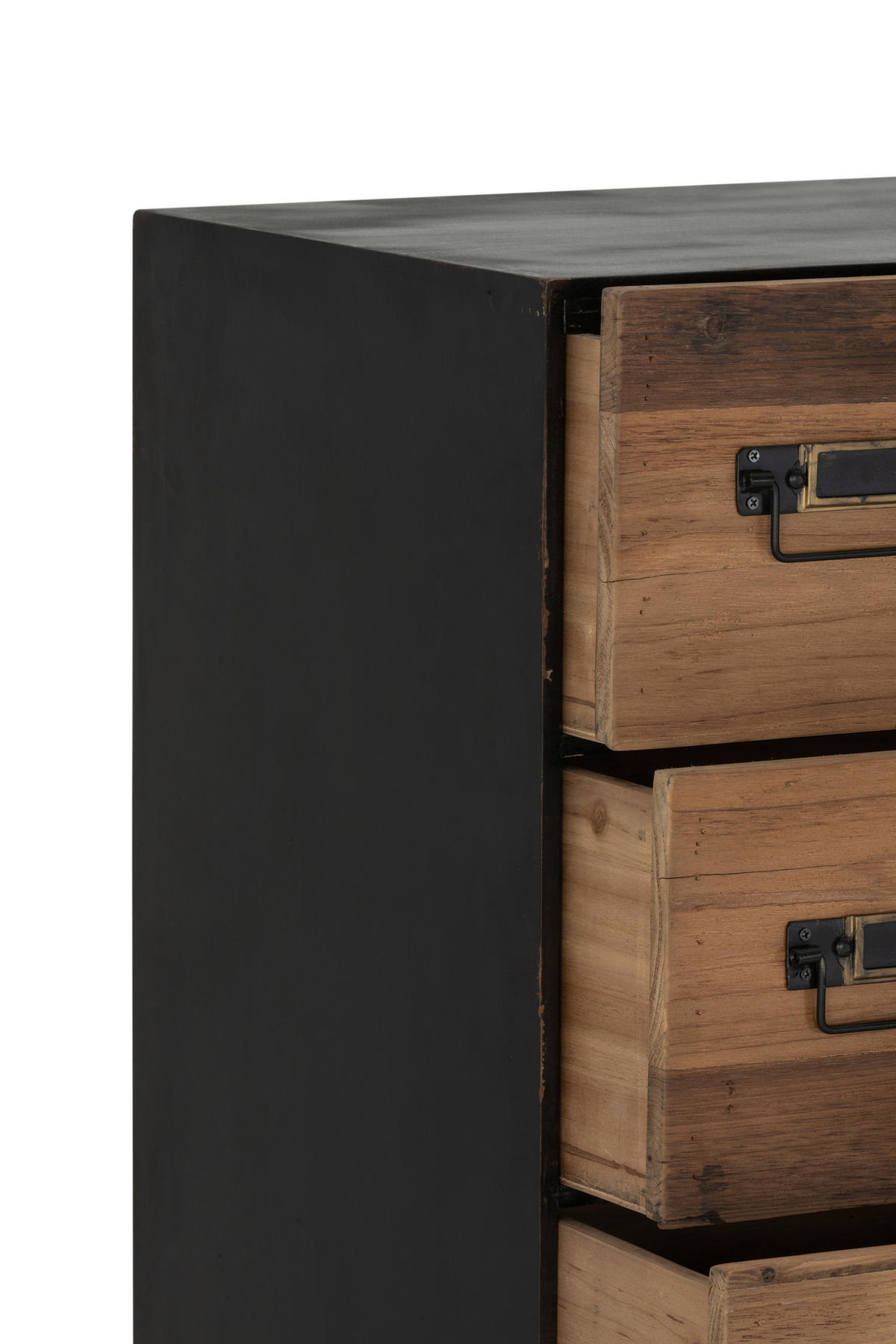 KOMMODE  in 60/139/41 cm  - Schwarz/Naturfarben, KONVENTIONELL, Holz/Holzwerkstoff (60/139/41cm) - Livetastic