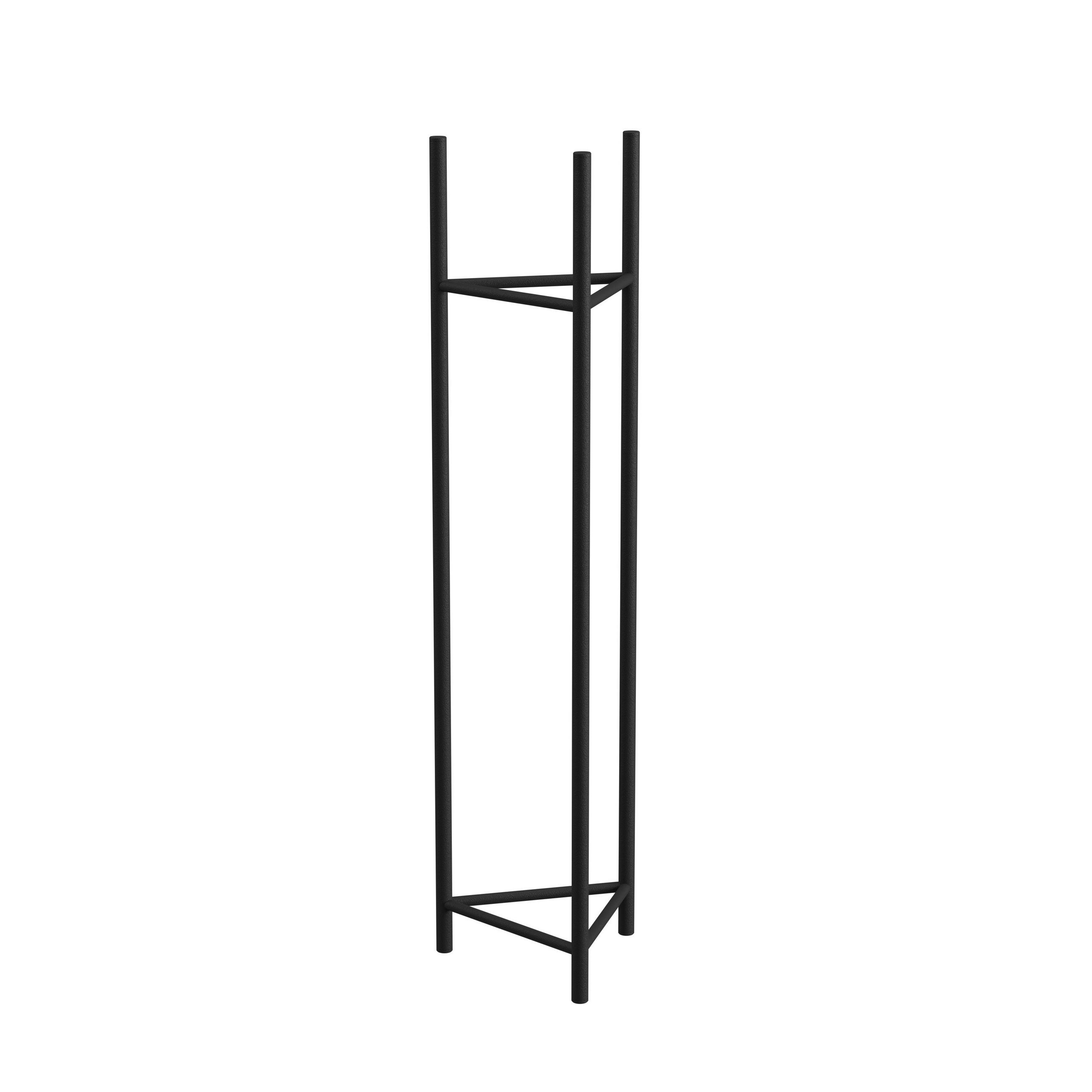 BLUMENSTÄNDER Metall  - Schwarz, Basics, Metall (23/90/23cm)